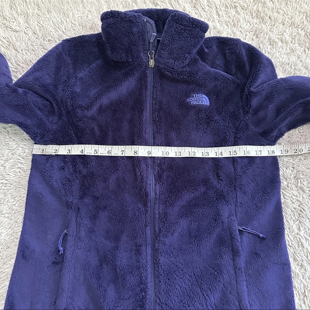 North Face Fleece Jacket Women’s S Purple Osito Soft bluish/purple Sherpa Logo - Picture 13 of 15